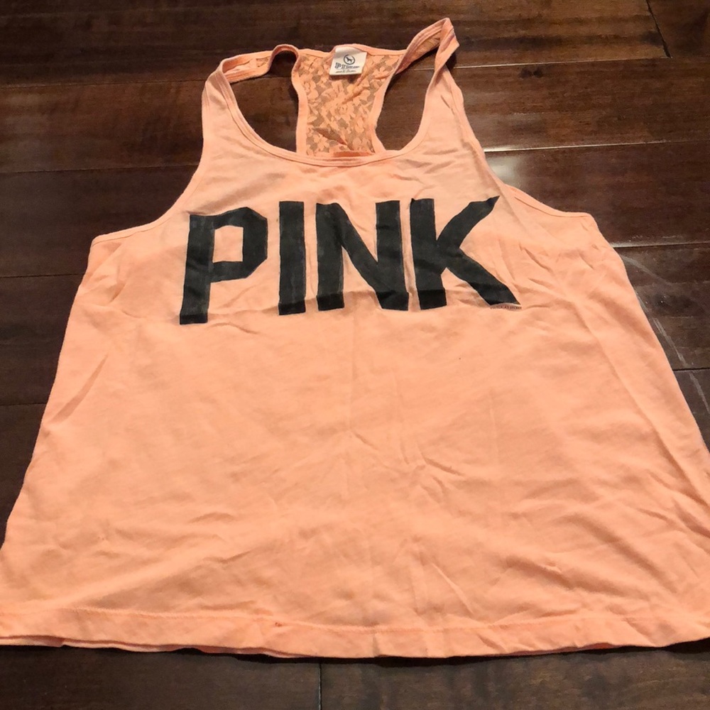 VS Pink Lace Racerback Tanks - Picture 5 of 7